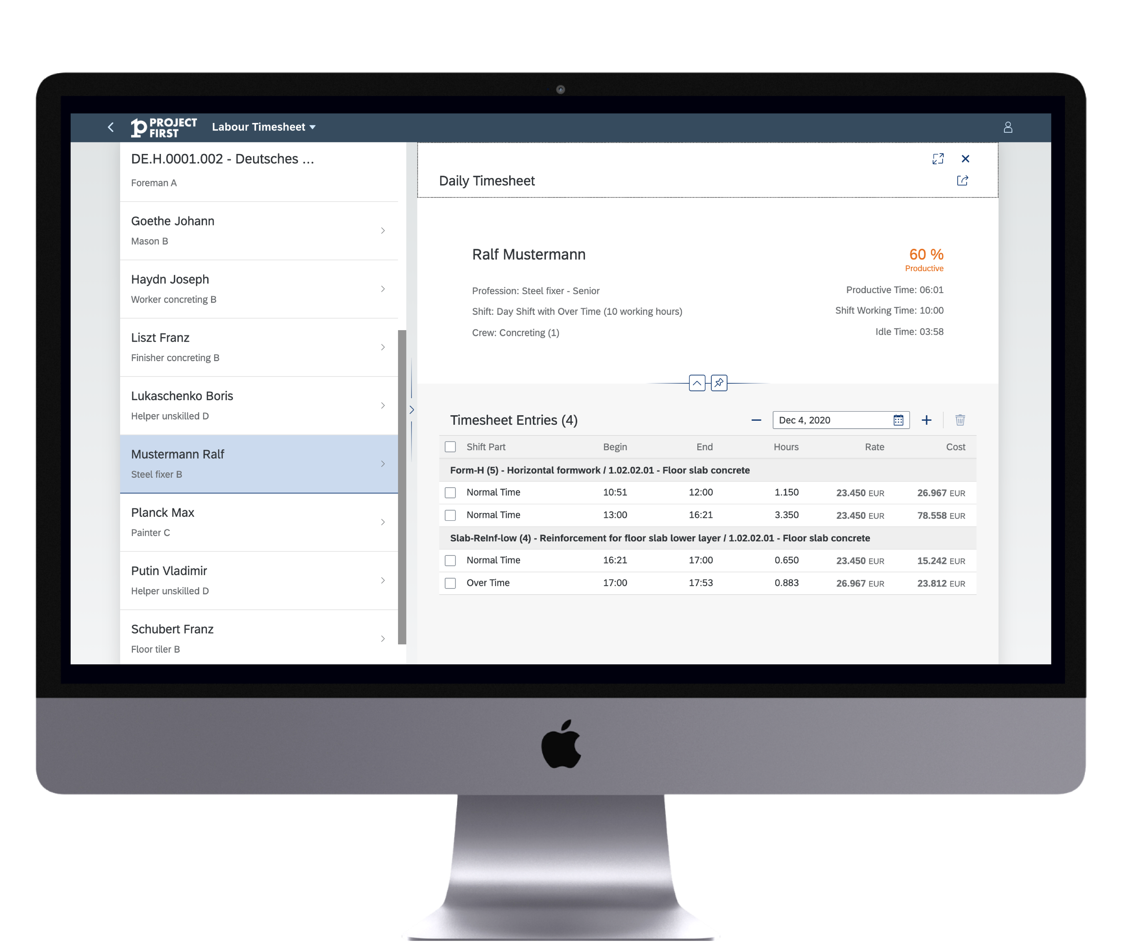 Timesheets